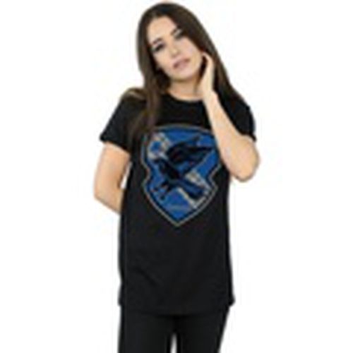 Camiseta manga larga Ravenclaw Crest Flat para mujer - Harry Potter - Modalova