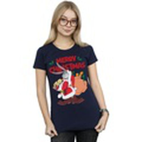 Camiseta manga larga Santa Bugs Bunny para mujer - Dessins Animés - Modalova