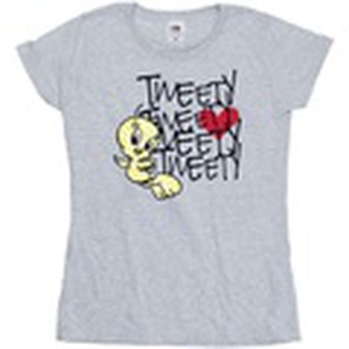 Camiseta manga larga Tweety Love Heart para mujer - Dessins Animés - Modalova