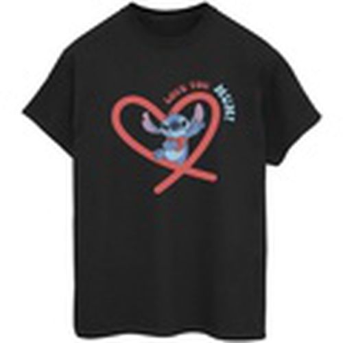 Camiseta manga larga Lilo Stitch Love You Mum para mujer - Disney - Modalova