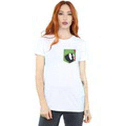 Camiseta manga larga Marvin The Martian Face Faux Pocket para mujer - Dessins Animés - Modalova