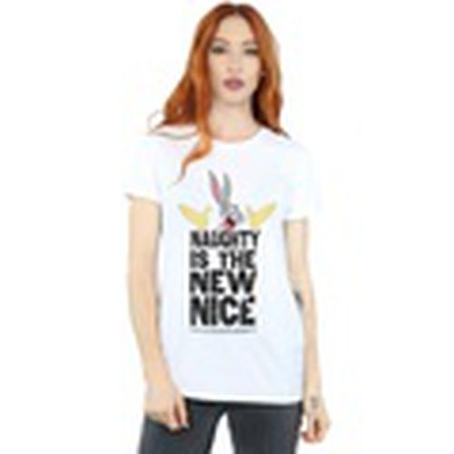 Camiseta manga larga Naughty Is The New Nice para mujer - Dessins Animés - Modalova