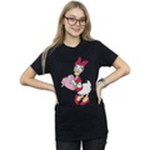 Camiseta manga larga Daisy Duck Love Heart para mujer - Disney - Modalova