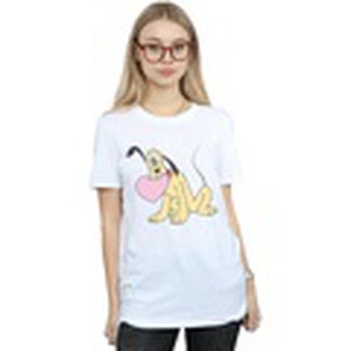Camiseta manga larga Pluto Love Heart para mujer - Disney - Modalova