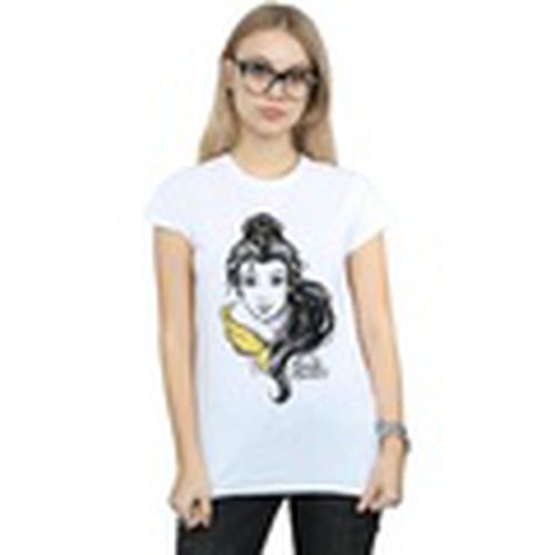 Camiseta manga larga Belle Sketch para mujer - Disney - Modalova