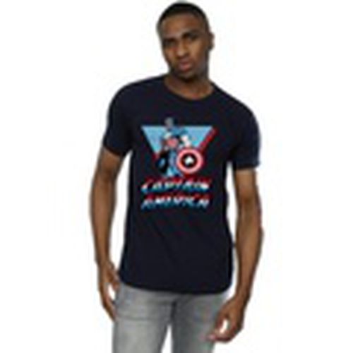 Camiseta manga larga Captain America Triangle para hombre - Marvel - Modalova