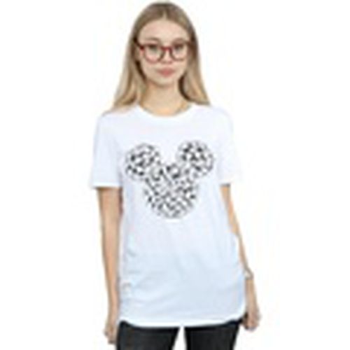 Camiseta manga larga Mickey Mouse Head Of Hands para mujer - Disney - Modalova