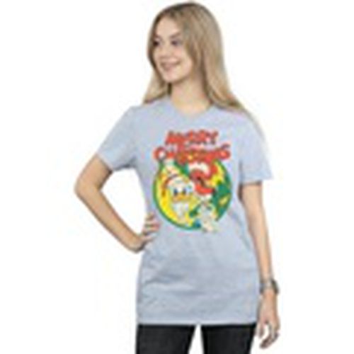 Camiseta manga larga Donald Duck Merry Christmas para mujer - Disney - Modalova