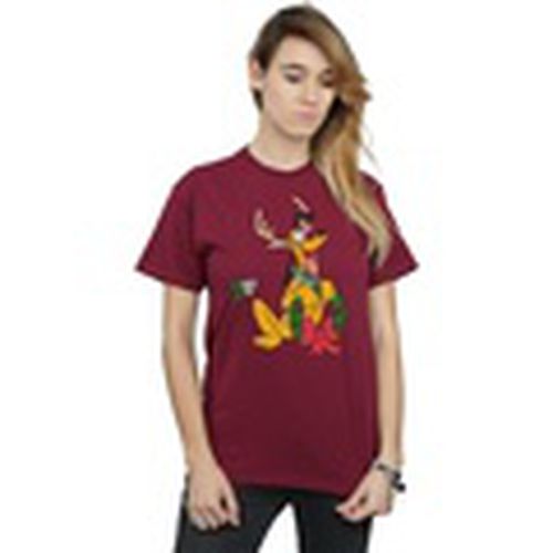 Camiseta manga larga Pluto Christmas Reindeer para mujer - Disney - Modalova