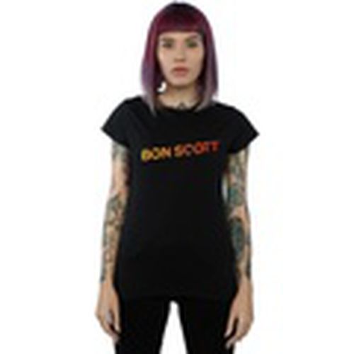 Camiseta manga larga Shattered Logo para mujer - Bon Scott - Modalova
