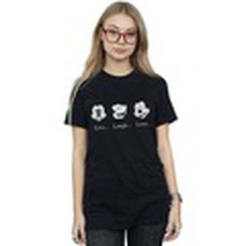 Camiseta manga larga Mickey Mouse Live Love Laugh para mujer - Disney - Modalova