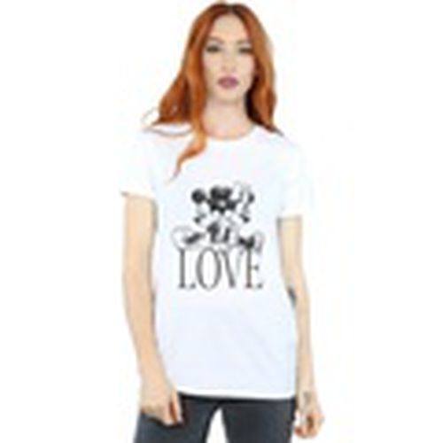 Camiseta manga larga Mickey And Minnie Mouse Love para mujer - Disney - Modalova