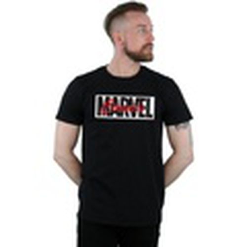 Camiseta manga larga Red Font Logo para hombre - Marvel - Modalova