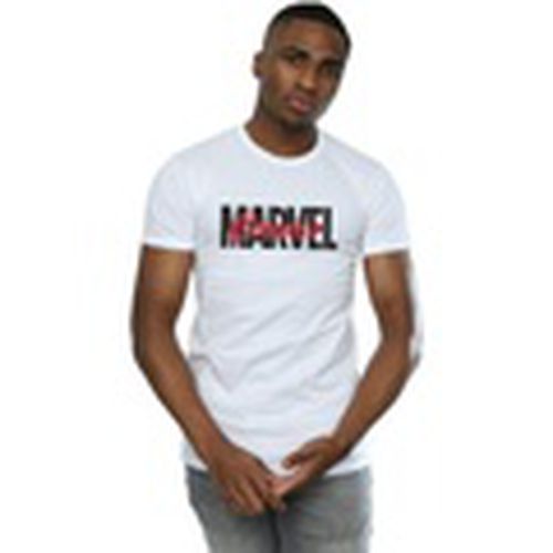 Camiseta manga larga Red Font Logo para hombre - Marvel - Modalova