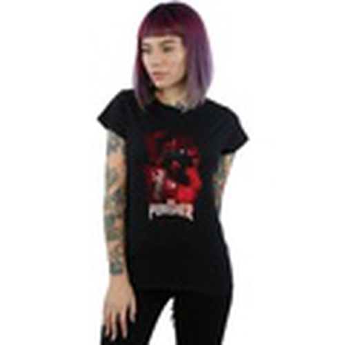 Camiseta manga larga The Punisher TV Series Red Smoke para mujer - Marvel - Modalova