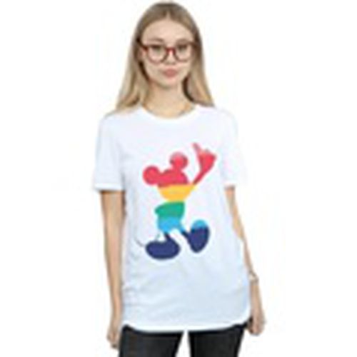 Camiseta manga larga Mickey Mouse Rainbow Pose para mujer - Disney - Modalova