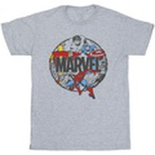 Camiseta manga larga Character Circle para hombre - Marvel - Modalova