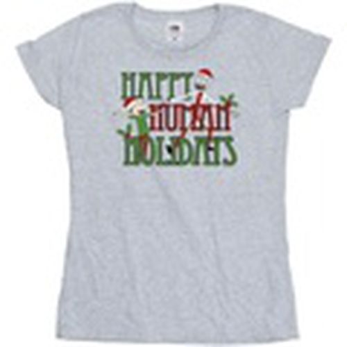 Camiseta manga larga Happy Human Holidays para mujer - Rick And Morty - Modalova