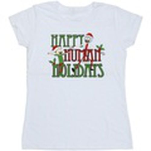 Camiseta manga larga Happy Human Holidays para mujer - Rick And Morty - Modalova