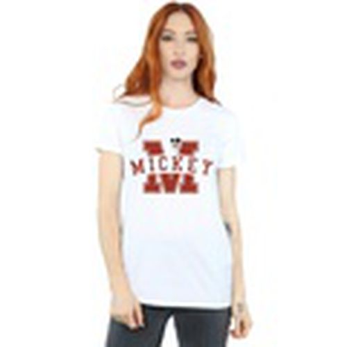 Camiseta manga larga Mickey Mouse Letter Peak para mujer - Disney - Modalova
