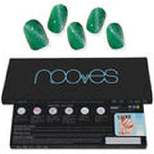 Set manicura Láminas De Uñas De Gel Jade Glass Premium Glam cat Eye Verde para mujer - Nooves - Modalova