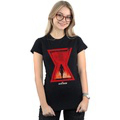 Camiseta manga larga Black Widow Movie Icon Silhouette para mujer - Marvel - Modalova