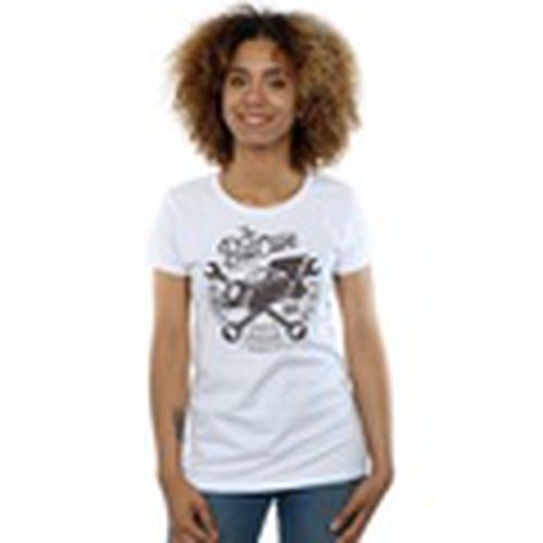 Camiseta manga larga Dad's Garage para mujer - Dc Comics - Modalova