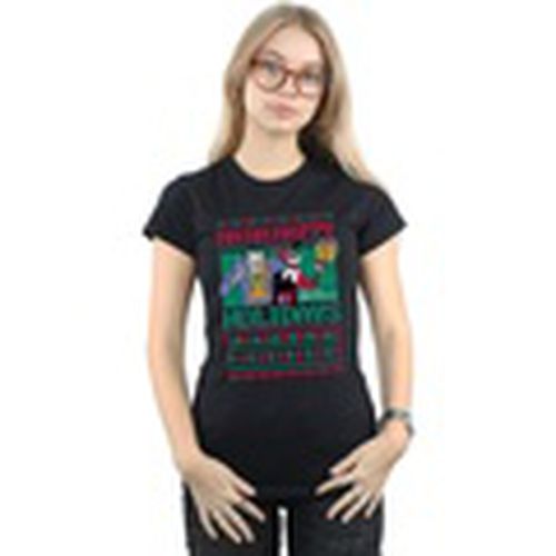 Camiseta manga larga Ha Ha Happy Holidays para mujer - Dc Comics - Modalova