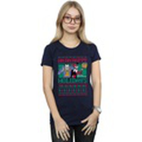 Camiseta manga larga Ha Ha Happy Holidays para mujer - Dc Comics - Modalova