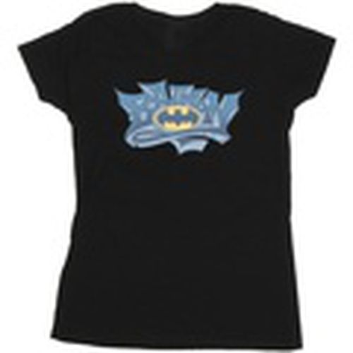 Camiseta manga larga Batman Graffiti Logo para mujer - Dc Comics - Modalova