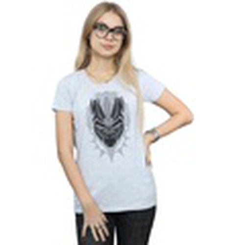 Camiseta manga larga Black Panther Head para mujer - Marvel - Modalova