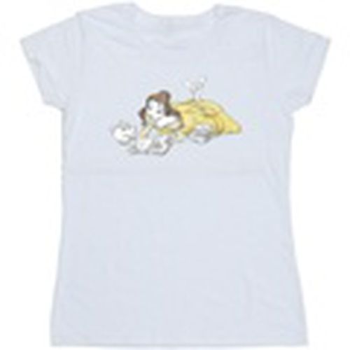 Camiseta manga larga Beauty And The Beast Belle Reading para mujer - Disney - Modalova