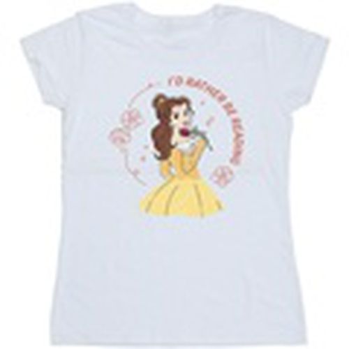 Camiseta manga larga Beauty And The Beast I'd Rather Be Reading para mujer - Disney - Modalova