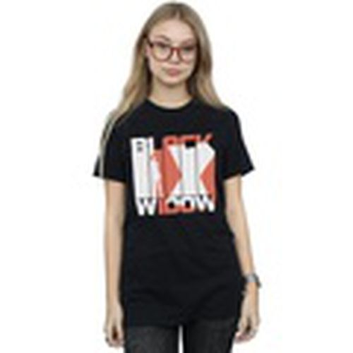 Camiseta manga larga Black Widow Movie Bars Logo para mujer - Marvel - Modalova