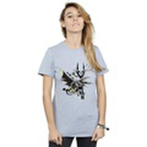 Camiseta manga larga Batman Batface Splash para mujer - Dc Comics - Modalova
