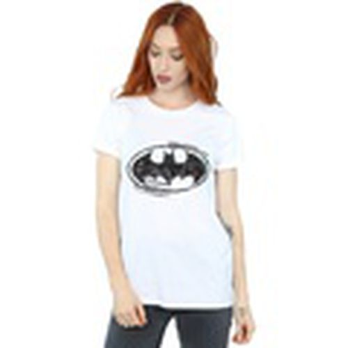 Camiseta manga larga Batman Sketch Logo para mujer - Dc Comics - Modalova