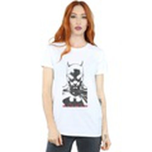 Camiseta manga larga Batman Solid Stare para mujer - Dc Comics - Modalova