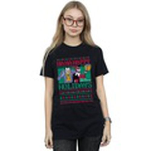 Camiseta manga larga Ha Ha Happy Holidays para mujer - Dc Comics - Modalova