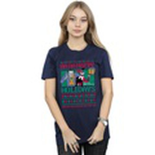 Camiseta manga larga Ha Ha Happy Holidays para mujer - Dc Comics - Modalova