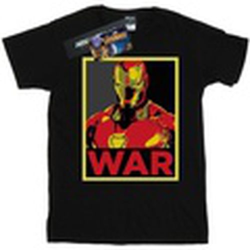 Camiseta manga larga Avengers Infinity War Iron Man War para hombre - Marvel - Modalova