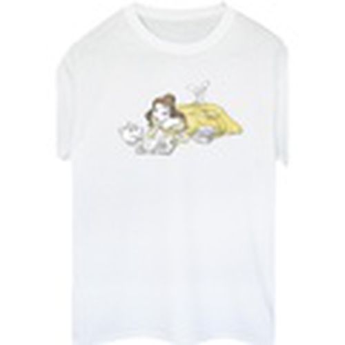 Camiseta manga larga Beauty And The Beast Belle Reading para mujer - Disney - Modalova