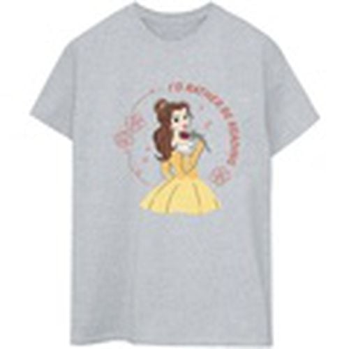 Camiseta manga larga Beauty And The Beast I'd Rather Be Reading para mujer - Disney - Modalova