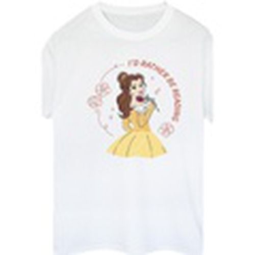 Camiseta manga larga Beauty And The Beast I'd Rather Be Reading para mujer - Disney - Modalova