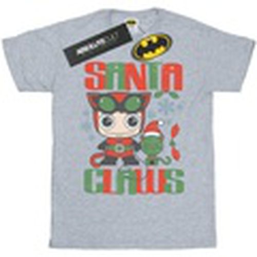 Camiseta manga larga Chibi Catwoman Santa Claws para hombre - Dc Comics - Modalova