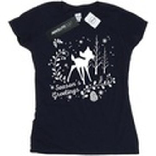 Camiseta manga larga Bambi Christmas Greetings para mujer - Disney - Modalova