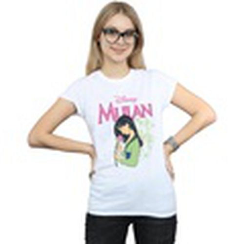 Camiseta manga larga Mulan Pink Magnolia para mujer - Disney - Modalova
