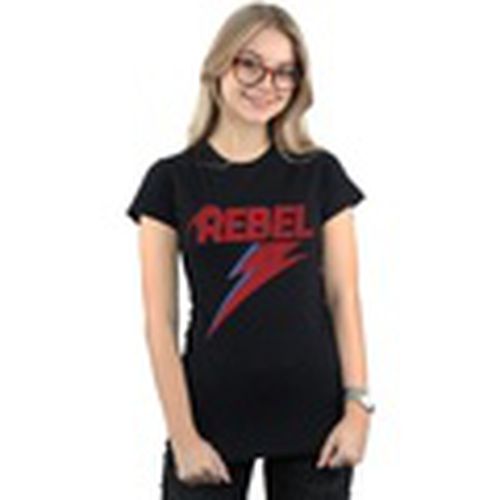 Camiseta manga larga Distressed Rebel para mujer - David Bowie - Modalova