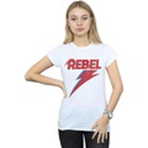 Camiseta manga larga Distressed Rebel para mujer - David Bowie - Modalova