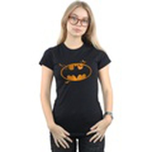 Camiseta manga larga Batman Halloween Logo para mujer - Dc Comics - Modalova