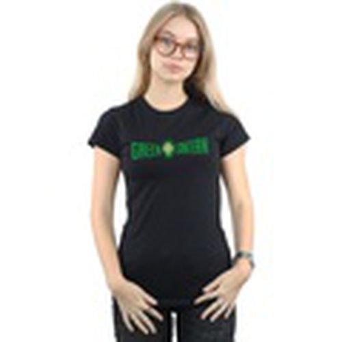 Camiseta manga larga Green Lantern Text Logo para mujer - Dc Comics - Modalova